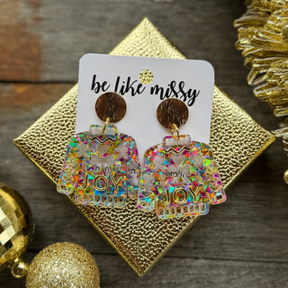 JOY Sweater Glitter Earrings