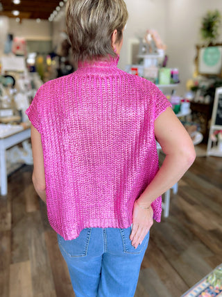 The Heart-Stealer Metallic Turtleneck