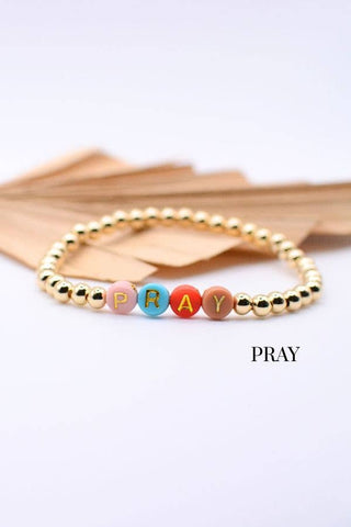 Gold Faith Word Bracelets – Christian Gift