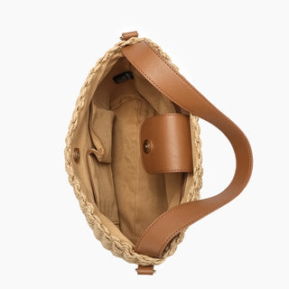 Everyday Veda Two-Tone Buckle Satchel