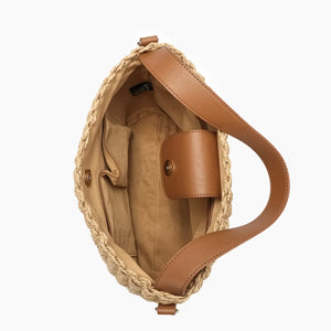 Everyday Veda Two-Tone Buckle Satchel