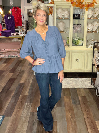 The Willow Tie-Front Blouse