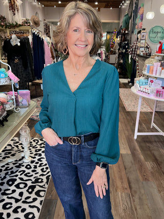 Effortless Elegance V-Neck Blouse