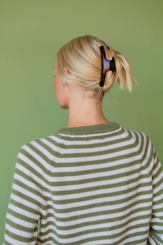 Earthy Toned Curved Claw Clip