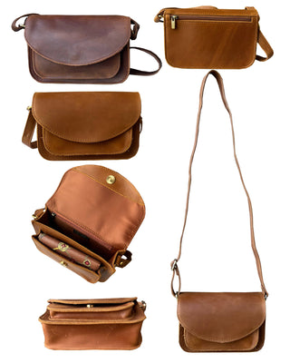 Crazy Horse Genuine Leather Crossbody