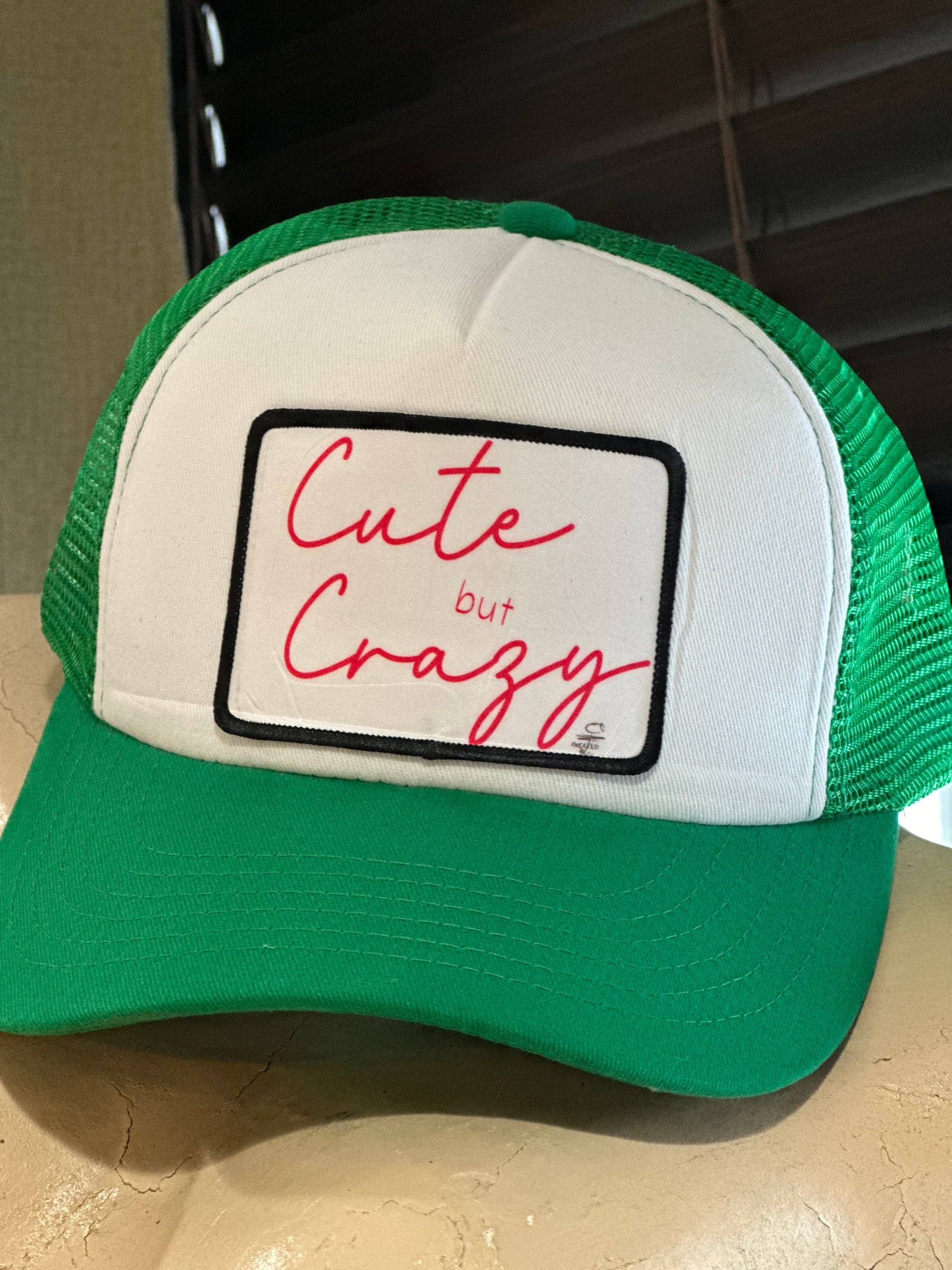 Cute but Crazy Patch Trucker Hat