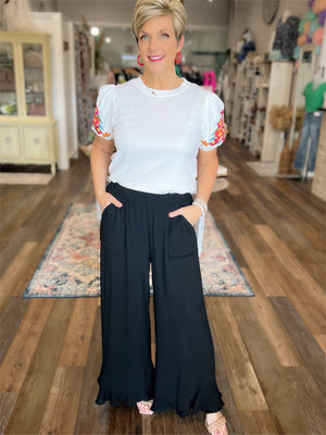 White Sands Embroidered Top