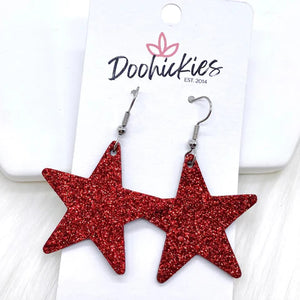 Glitter Star Earrings