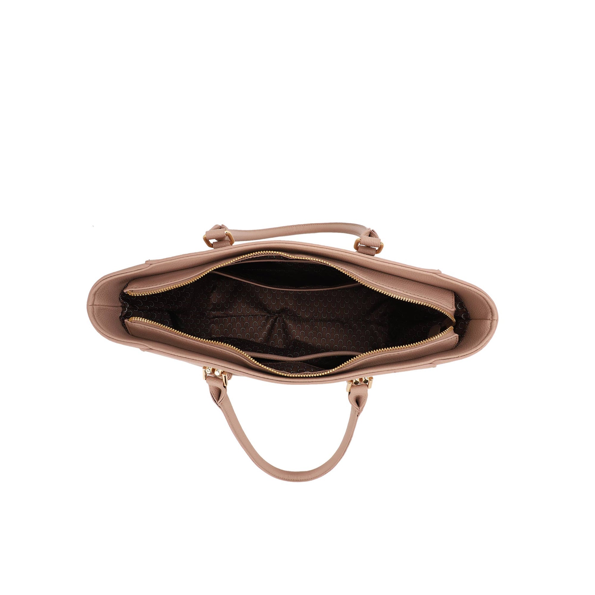 Brooke Tote Bag with Front Zipper DetailL