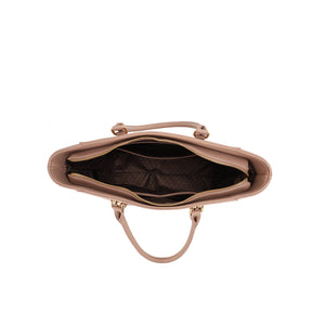 Brooke Tote Bag with Front Zipper DetailL