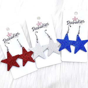 Glitter Star Earrings