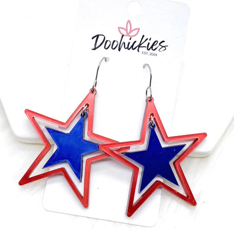 Patriotic Star Earrings