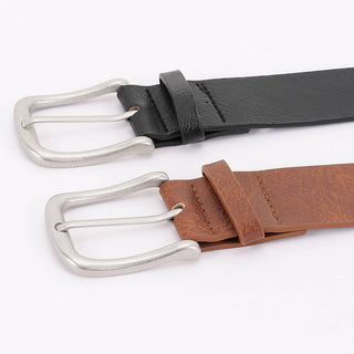 Classic Buckle Leather Belt