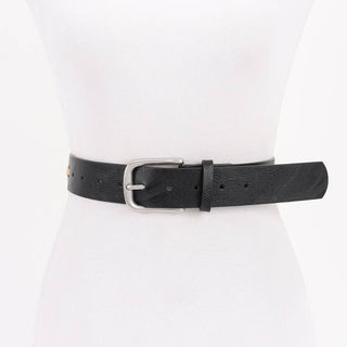 Classic Buckle Leather Belt