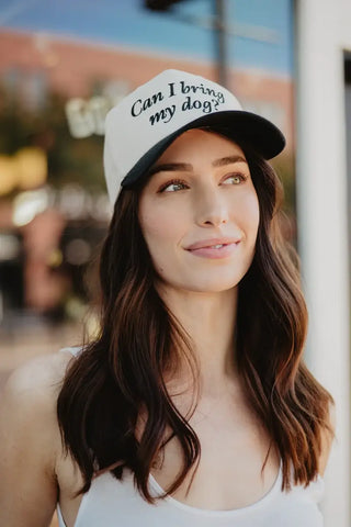 Can I Bring My Dog? Two-Toned Trucker Hats