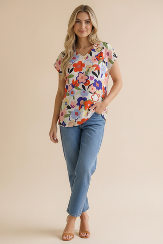 Fresh Picked Floral Top in Curvy