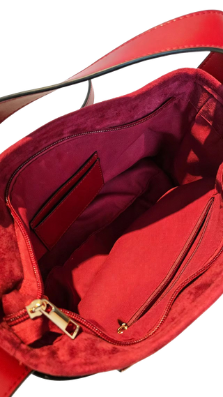 NEW! Bordeaux Buckle Bag