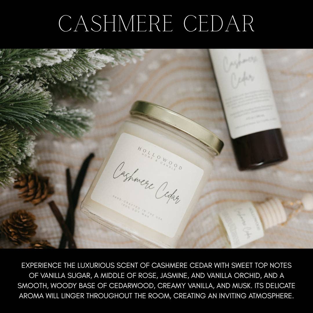 Cashmere Cedear Scented Candle -