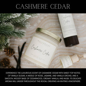 Cashmere Cedear Scented Candle -