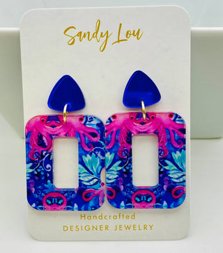 The Everyday Preppy Octo Acrylic Dangle Earring