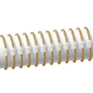 4mm Stretch Beaded Bracelet w/ Cross RESTOCK!