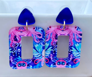 The Everyday Preppy Octo Acrylic Dangle Earring