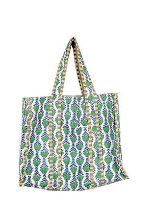 Organic Reversible Quilted Tote Bag