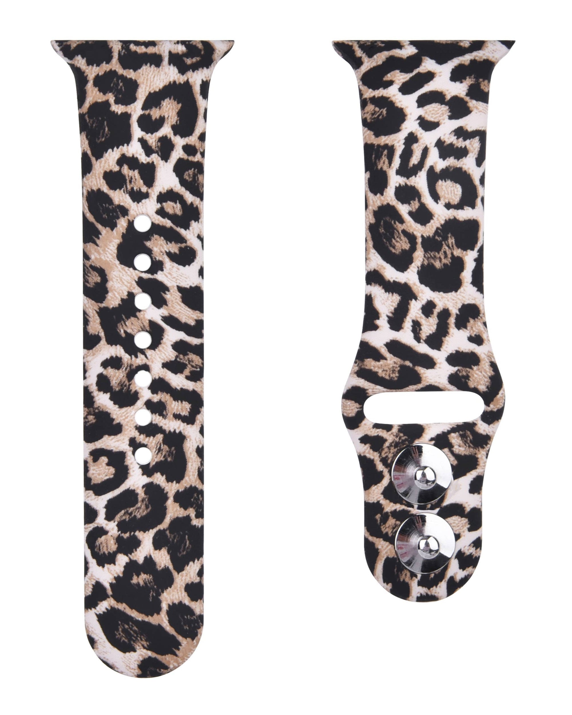 Leopard Cheetah Animal Silicone Apple Watch Band