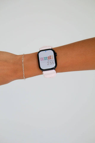 Dainty Pink Textured Apple Watch Band