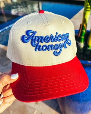 American Honey Puff Embroidered Trucker Hat