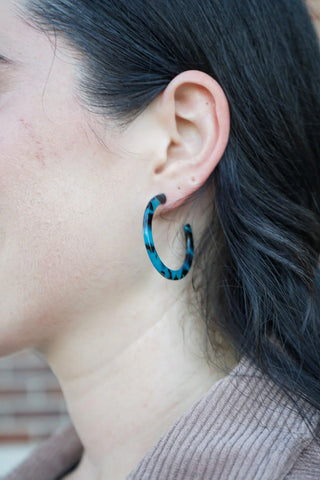 Camy Hoops / Acrylic Hoop Earrings