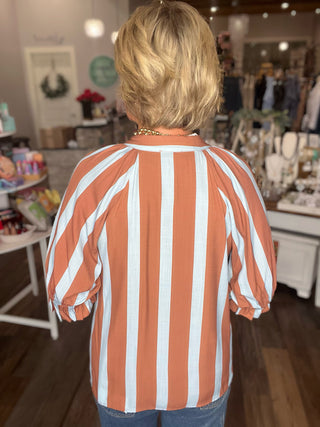 THML Blue Ridge Stripe Blouse