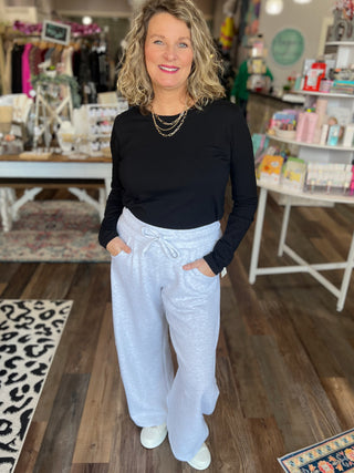 Barrel Leg Mid-Rise Sweatpants