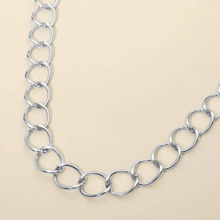 Chunk Link Chain Necklace - Stainless Steel