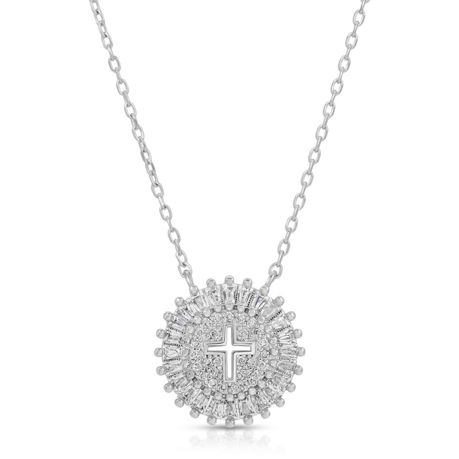 Shimmering Cross Necklace