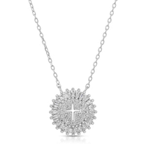 Shimmering Cross Necklace