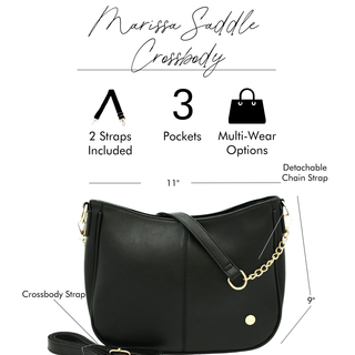Marissa Crossbody Saddle Hand Bag Purse