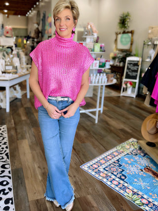 The Heart-Stealer Metallic Turtleneck