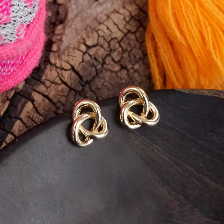 Love Knot Stud Statement Earrings