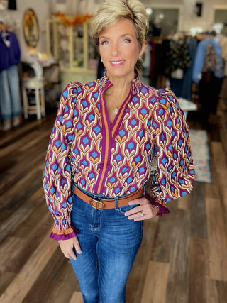 The Bold Geometry Blouse