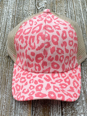 Go Wild Pink Cheetah Print Hat