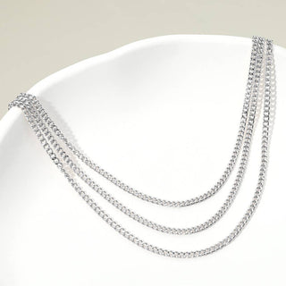 Triple Layer Classic Chain Necklace