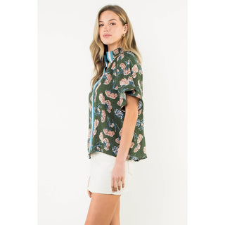 THML Olive Grove Blouse