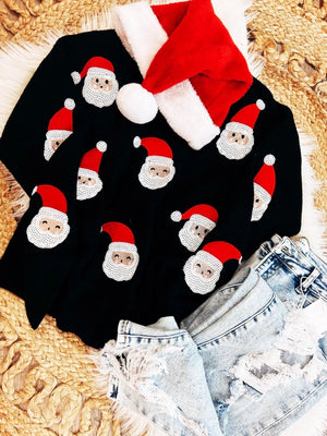 Santa Baby Sequin Sweater
