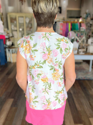 Shades of Soft Floral Print Top