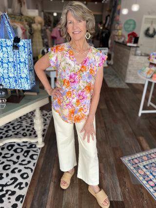Painted Petals Top