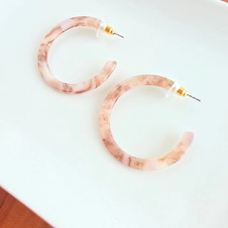 Camy Hoops / Acrylic Hoop Earrings