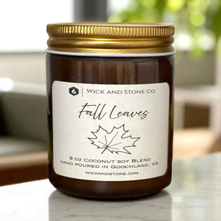 Fall Leaves 9 oz Soy Coconut Wax Candle