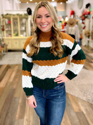 On the Chase Striped Sweater