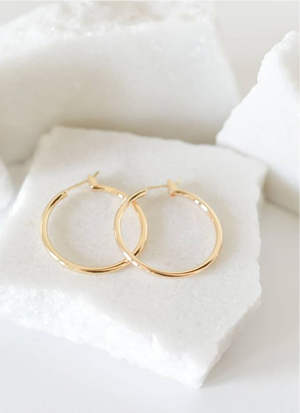 The Michelle 18k Gold Plated Hoops